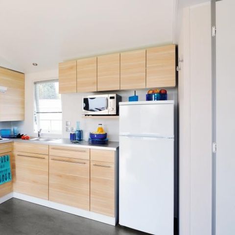 Mobilheim 4 Personen - Mobilheim Standard 32m² 3 Zimmer + halbüberdachte Terrasse