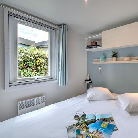 Mobilheim 6 personen - Mobilheim Confort 35m² 3 Zimmer + halbüberdachte Terrasse + TV + Geschirrspüler