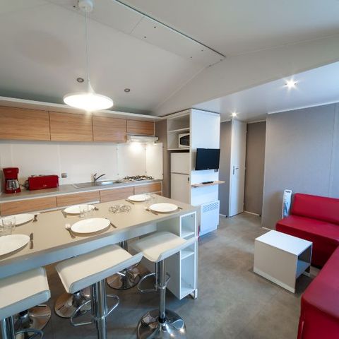 Stacaravan 6 personen - Loisir+ 6 personen 3 kamers 32m²