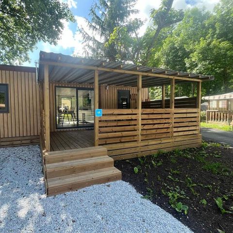BUNGALOW 4 personnes - Premium 40m² - 2 chambres + Terrasse couverte + Clim réversible + TV