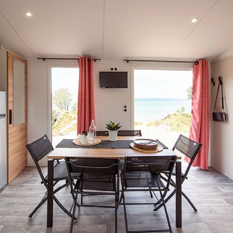 Mobilheim 6 Personen - Komfort 36m² - 3 Zimmer + Überdachte Terrasse + Reversible Klimaanlage + TV