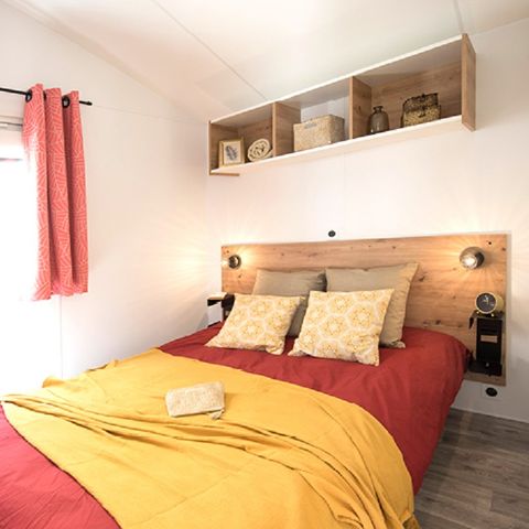 BUNGALOW 6 personnes - Confort 36m² - 3 chambres + Terrasse couverte + Clim réversible + TV
