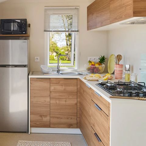 Mobilheim 6 Personen - Mobil Home Aqua 2 Zi 4/6Pers Terrasse Halbüberdacht Clim TV