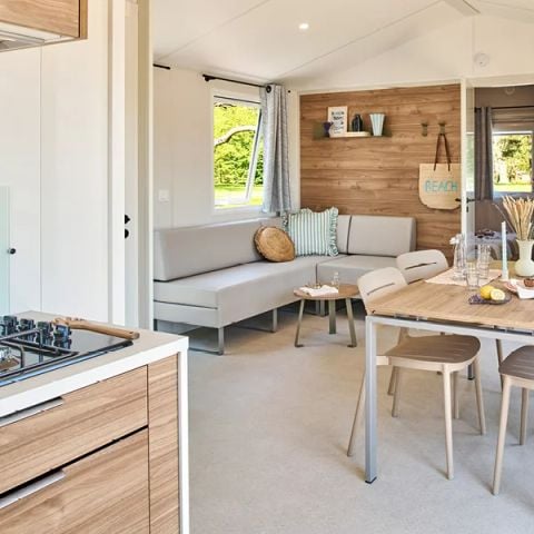 Mobilheim 6 personen - Mobil Home Aqua 2 Zi 4/6Pers Terrasse Halbüberdacht Clim TV