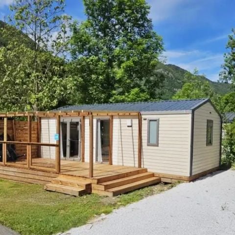 Mobilhome 4/6 personnes - Aqua - 2 chambres - Terrasse Semi-couverte Clim - TV
