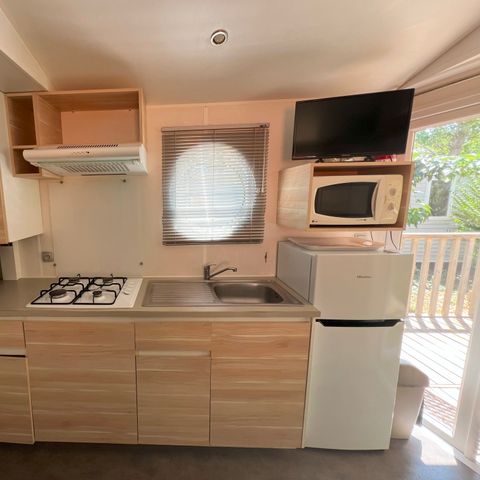 Stacaravan 6 personen - 2 slaapkamers - TV - CLIM