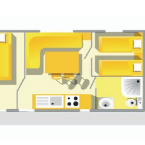MOBILHOME 4 personas - Cocoon+ 4 plazas 2 dormitorios 23m² (23m²)