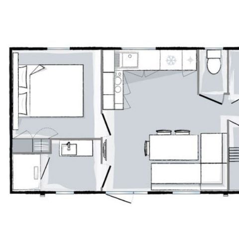 Casa mobile 6 persone - Premium - 6 persone - 3 camere - Da letto 31m²
