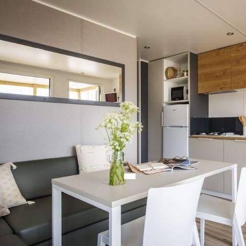 Stacaravan 4 personen - Premium voor - 2 slaapkamers - 28m²
