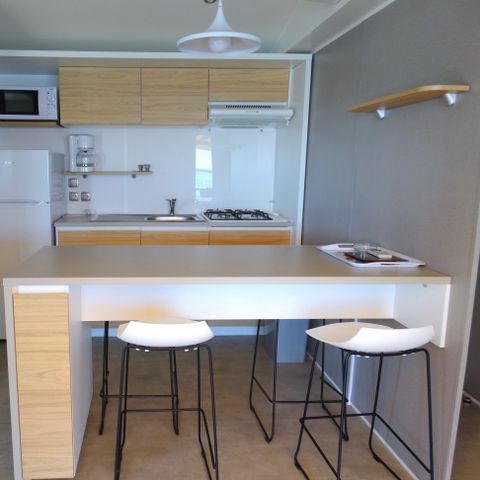 BUNGALOW 6 personnes - 4/6 personnes 2 chambres, LUXE et bord d'étang, 31m2 catégorie 4