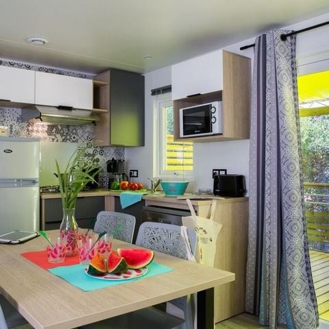 Stacaravan 4 personen - Stacaravan Confort+ 4personnes 2kamers 2SDB 34m²