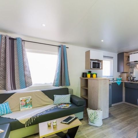 Stacaravan 6 personen - Stacaravan Confort+ 6personnes 3kamers 2SDB 39m² (39m²)