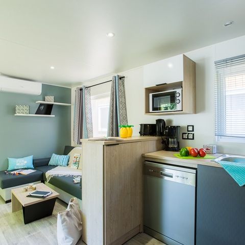 Stacaravan 6 personen - Stacaravan Confort+ 6personnes 3kamers 2SDB 39m² (39m²)