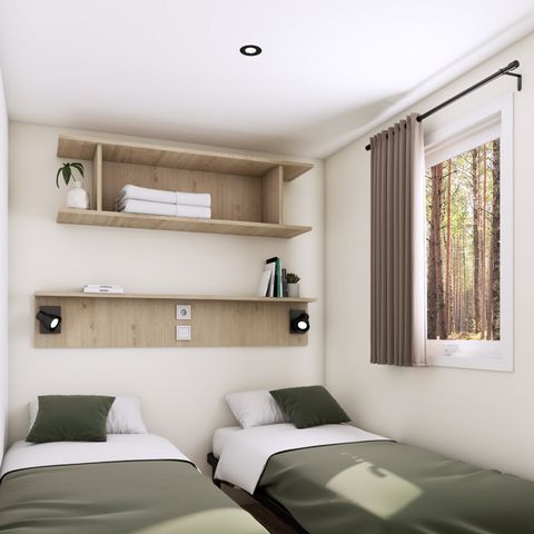 Mobilheim 4 Personen - COTTAGE PRIVILEGE - Blick auf das Afrikanische Reservat
