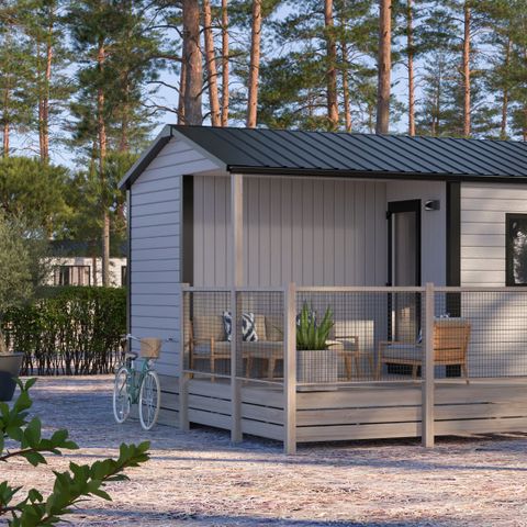 Mobilheim 4 Personen - COTTAGE PRIVILEGE - Blick auf das Afrikanische Reservat