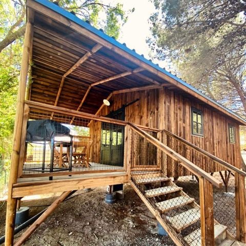 Hébergement 5 personnes - LODGE PILOTIS PRIVILEGE - Vue Réserve Africaine