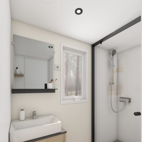 MOBILHOME 2 personnes - SUITE PRIVILEGE - Vue Partielle Réserve -