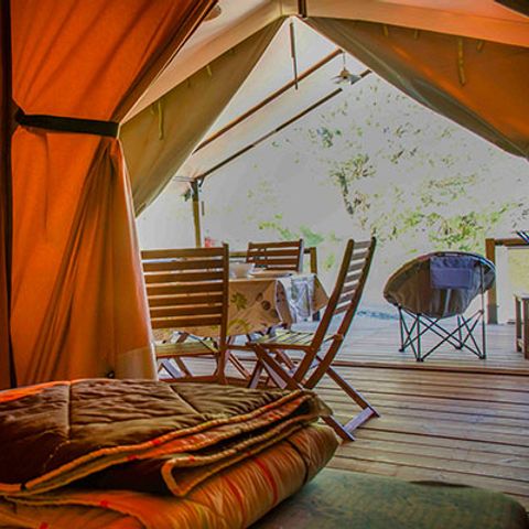 TENTE TOILE ET BOIS 5 personnes - FREEFLOWER (Sans sanitaires)