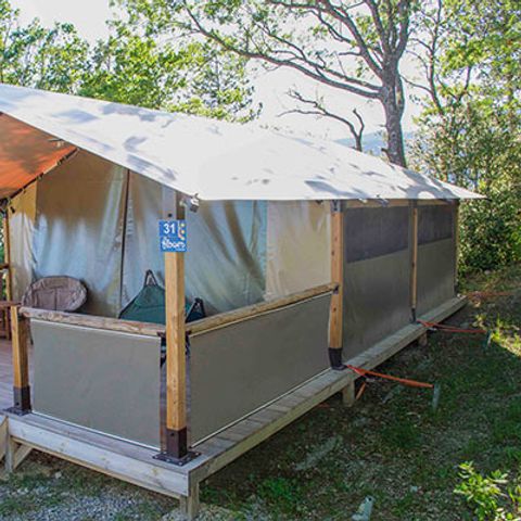 CANVAS AND WOOD TENT 5 people - Ciela Nature - 2 bedrooms (no bathroom)