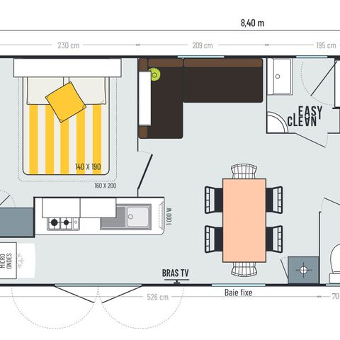 MOBILE HOME 6 people - Riviera 3Ch 6P