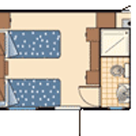 MOBILHOME 2 personas - nevera pero no cocina