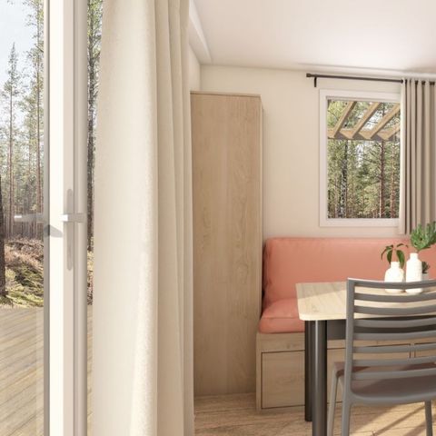 MOBILHOME 2 personnes - COTTAGE 1 CHAMBRE SPA