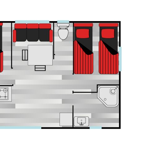 BUNGALOW 4 personnes - Lavande