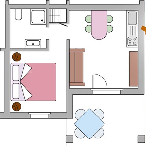 Bungalow 4 persons - BILO COMFORT