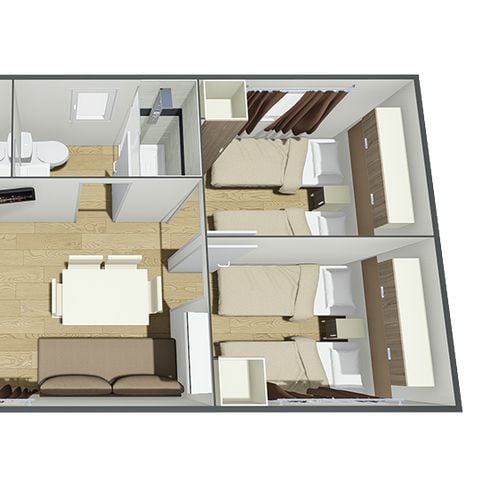 Mobile home 6 persons - MAXICARAVAN DELUXE