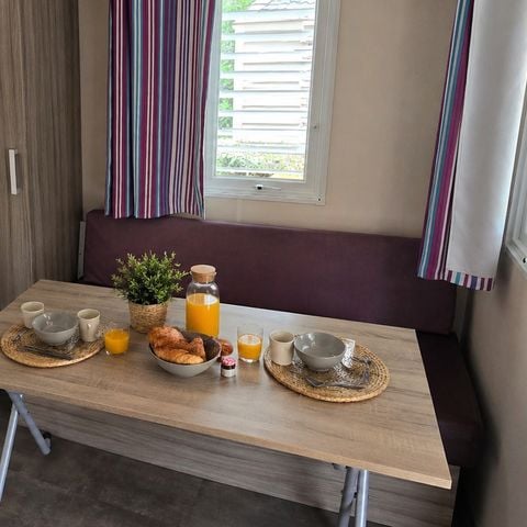 Stacaravan 2 personen - Stacaravan Coucourelle Standard 16m² - 1 kamer - Halfoverdekt terras -