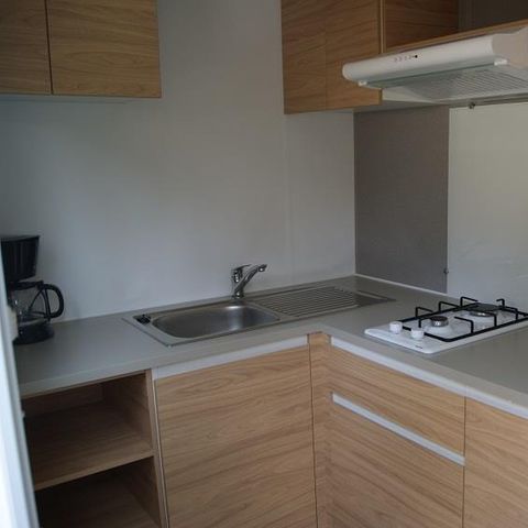 Mobilhome 4 personnes - Aglandau Confort 20m² - 1 chambre - Terrasse semi-couverte