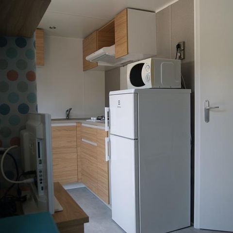 Stacaravan 4 personen - Aglandau Confort 20m² - 1 kamer - Halfoverdekt terras