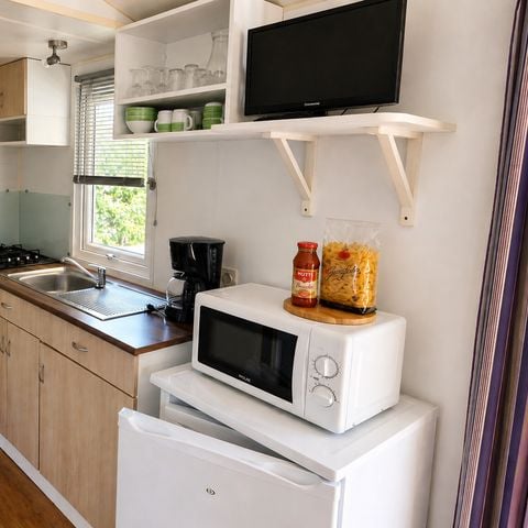 Mobilhome 5 personnes - Cottage Picholine Standard 25m² - 2 chambres - terrasse semi-couverte