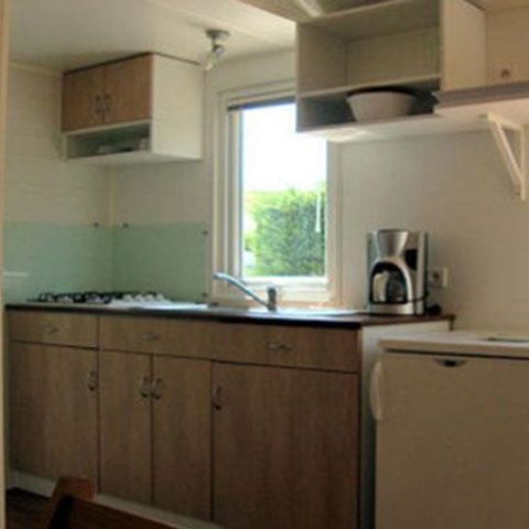 Mobilheim 5 Personen - Cottage Picholine Standard 25m² - 2 Zimmer - halbüberdachte Terrasse -.
