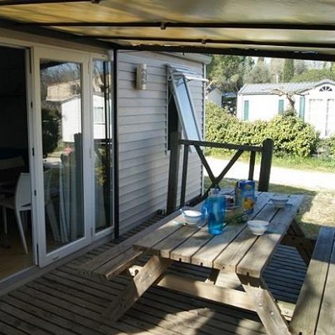 Mobile home 6 persons - Cayanne Standard 31m² - 2 bedrooms - Semi-covered terrace