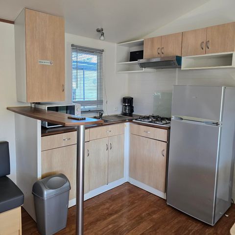 MOBILHOME 6 personas - Mobil-home Cayanne Standard Clim 31m² - 2 habitaciones, terraza semicubierta - aire acondicionado -