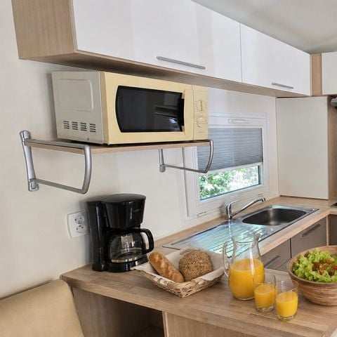 BUNGALOW 6 personnes - Mobile-home Grassois Standard Clim 33m² - 3 chambres - terrasse semi-couverte - clim -
