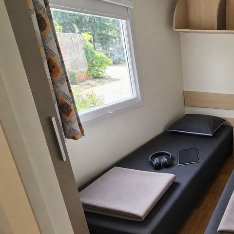 Mobilheim 6 Personen - Mobilheim Grassois Standard Clim 33m² - 3 Schlafzimmer - halbüberdachte Terrasse - Klimaanlage