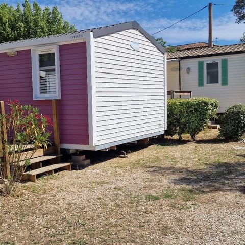 Stacaravan 6 personen - Stacaravan Grassois Confort 33m² - 3 kamers - half-overdekt terras - air-con -