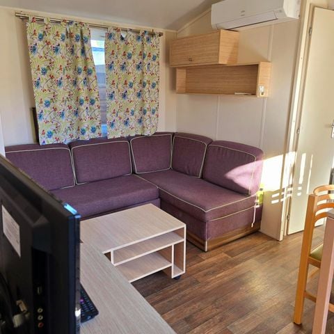 Mobilhome 6 personnes - Cigalou Premium 34m² - 3 chambres - Terrasse semi-couverte - Clim