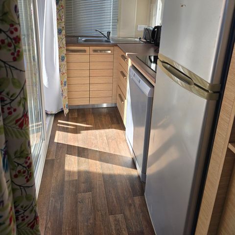 Mobilheim 6 Personen - Mobilheim Cigalou Premium 34m² - 3 Schlafzimmer - halbüberdachte Terrasse - Klimaanlage
