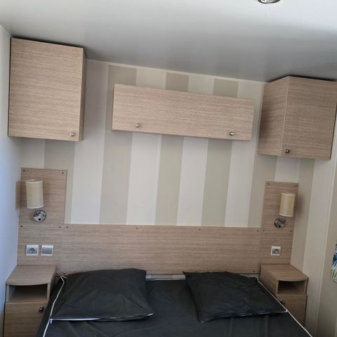 Mobilheim 6 personen - Cigalou Premium 34m² - 3 Schlafzimmer - Halbüberdachte Terrasse - Klimaanlage