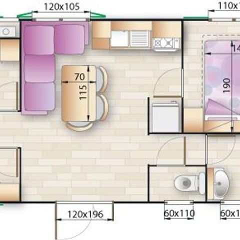 Mobile home 4 persons - GAIA