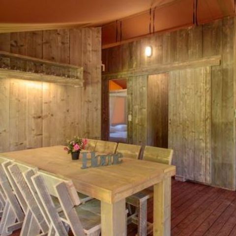 TIENDA DE LONA Y MADERA 8 personas - BRIVE