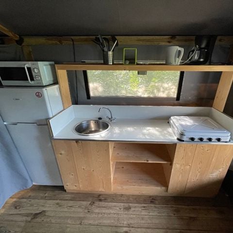 Tente en toile et en bois 6 personnes - LODGE TENT - 3 chambres