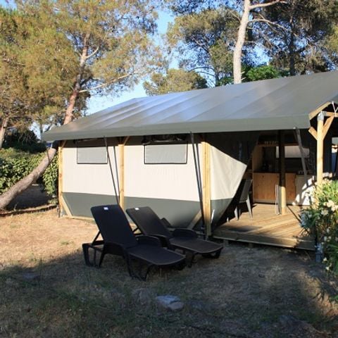 TENTE TOILE ET BOIS 6 personnes - LODGE TENT - 3 chambres
