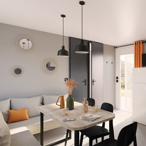 Mobile home 6 persons - Mobile-home | Comfort | 3 Bedrooms | 6 Pers. | Raised terrace