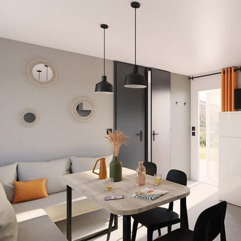 Stacaravan 6 personen - Stacaravan | Comfort | 3 Slaapkamers | 6 Pers. | Verhoogd terras