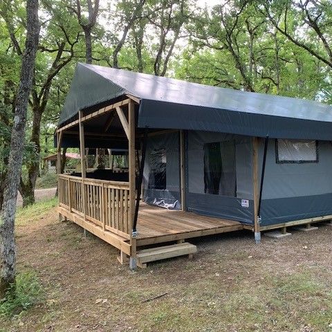 Canvas and wooden tent 6 persons - Lodgetent type LG+