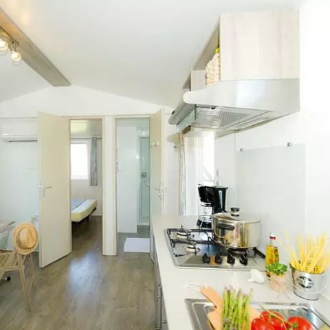Mobile home 6 persons - Mobile-home | Premium | 3 Bedrooms | 6 Pers. | Lounge Terrace | 1 Bathroom | Air conditioning